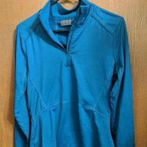Athleta Long Sleeve Teal Mid Layer